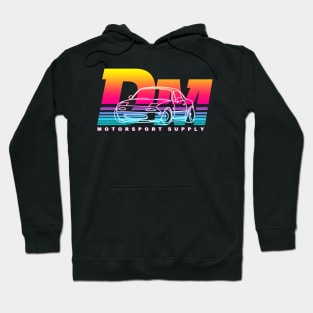 Sliding into DMs Retro Miami Japanese Roadster Sports Car Hoodie